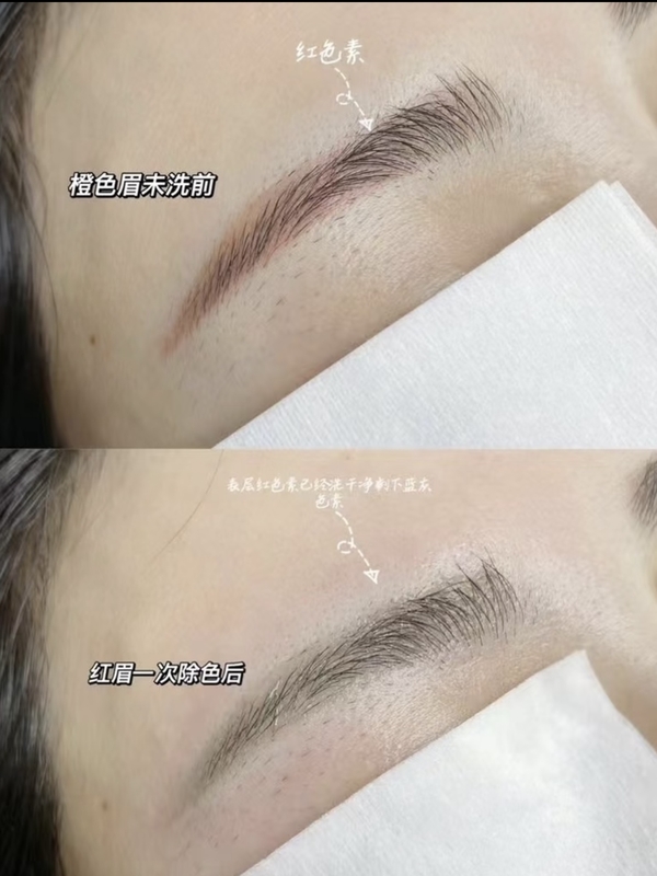 红眉一次除色